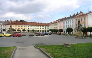 Fulnek, náměstí Komenského.